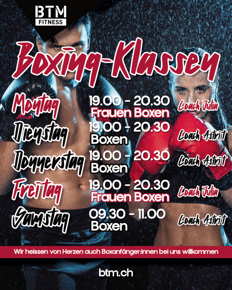 Boxing Klassen 2026 Born To Move Fitness